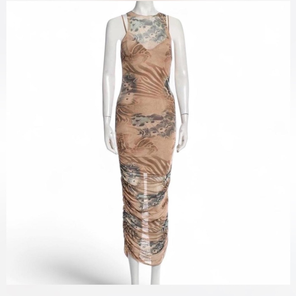 I.AM.GIA Brown and Black Maxi Dress